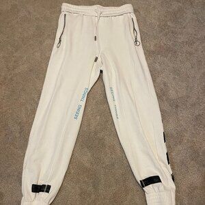 Off-White Seeing Things White Athletic Sweatpants Mens Medium